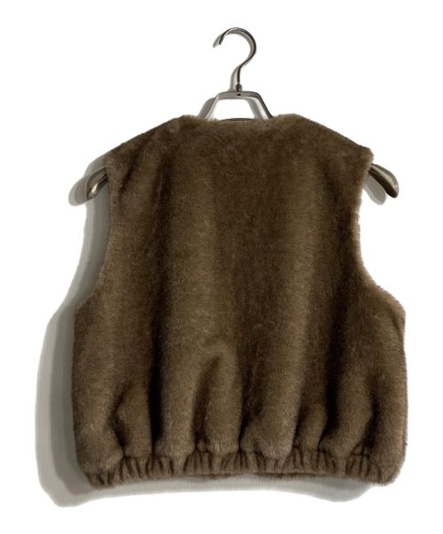 Drawing Numbers（ドローイングナンバーズ）Drawing Numbers (ドローイングナンバーズ) ミンクエコファーベスト ベージュ サイズ:38の古着・服飾アイテム