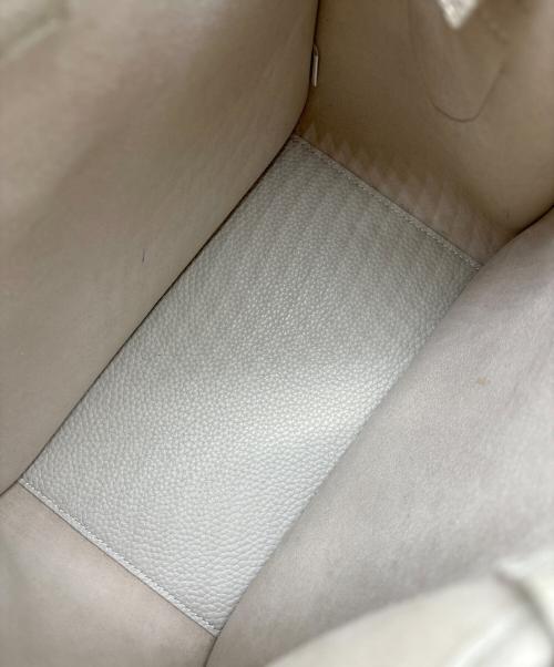 VASIC（ヴァジック）VASIC (ヴァジック) PORT/ハンドバッグ ベージュ×グレーの古着・服飾アイテム