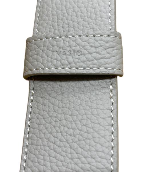 VASIC（ヴァジック）VASIC (ヴァジック) PORT/ハンドバッグ ベージュ×グレーの古着・服飾アイテム