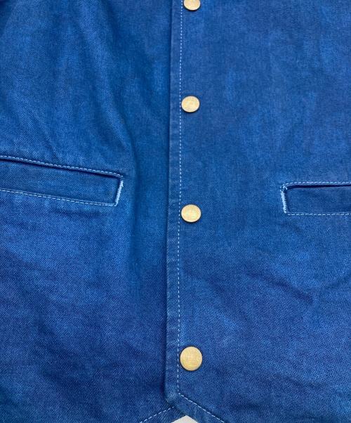 CALEE（キャリー）CALEE (キャリー) デニムベスト インディゴ サイズ:Lの古着・服飾アイテム