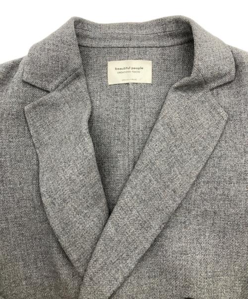beautiful people（ビューティフルピープル）beautiful people (ビューティフルピープル) チェスターコート グレー サイズ:36の古着・服飾アイテム