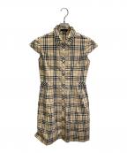 BURBERRY LONDONバーバリーロンドン）の古着「ノバチェックワンピース」｜ベージュ