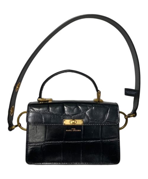MARC JACOBS（マークジェイコブズ）MARC JACOBS (マークジェイコブス) THE DOWNTOWN ロゴショルダーバッグ ブラックの古着・服飾アイテム