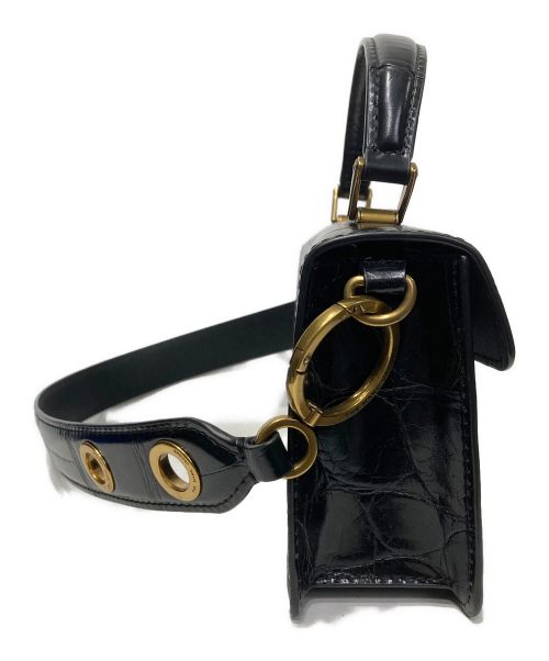 MARC JACOBS（マークジェイコブズ）MARC JACOBS (マークジェイコブス) THE DOWNTOWN ロゴショルダーバッグ ブラックの古着・服飾アイテム