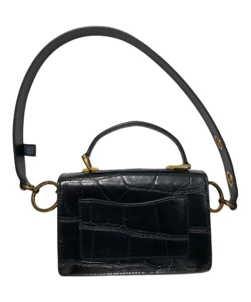 MARC JACOBS（マークジェイコブズ）MARC JACOBS (マークジェイコブス) THE DOWNTOWN ロゴショルダーバッグ ブラックの古着・服飾アイテム