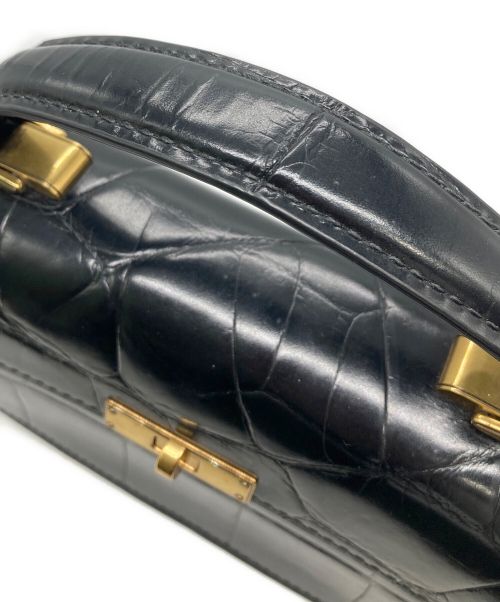 MARC JACOBS（マークジェイコブズ）MARC JACOBS (マークジェイコブス) THE DOWNTOWN ロゴショルダーバッグ ブラックの古着・服飾アイテム