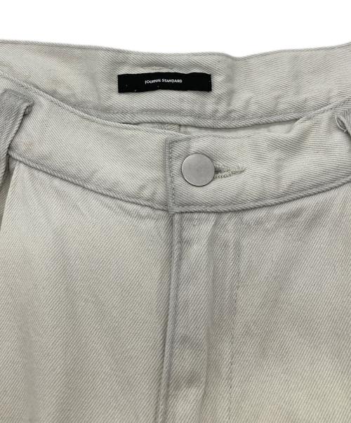 JOURNAL STANDARD（ジャーナルスタンダード）JOURNAL STANDARD (ジャーナルスタンダード) ビッグタックデニム ホワイト サイズ:Ｍの古着・服飾アイテム