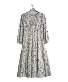 NOLLEY'S sophi（ノーリーズソフィー）の古着「線描きアートプリントワンピース」｜アイボリー