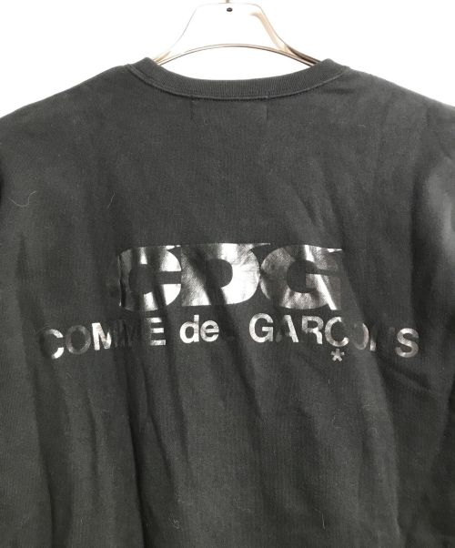 CDG/good design shop（シーディージー）CDG/good design shop (シーディージー) CDGロゴプリントスウェット ブラック サイズ:XLの古着・服飾アイテム