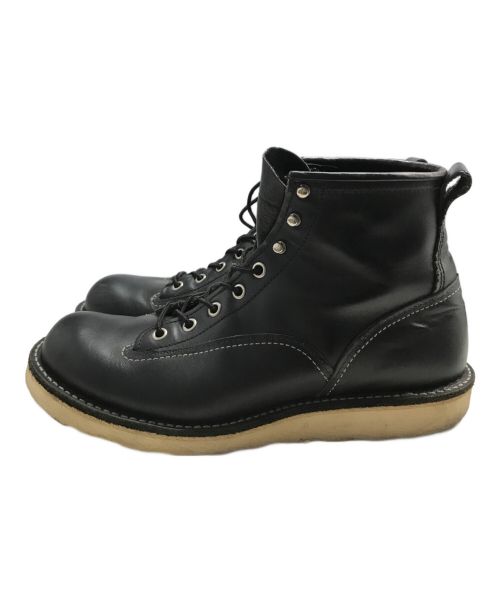 RED WING（レッドウィング）RED WING (レッドウィング) ラインマン/レースアップブーツ ブラック サイズ:USA 81/2の古着・服飾アイテム