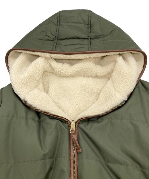 LAUREN RALPH LAUREN（ローレンラルフローレン）LAUREN RALPH LAUREN (ローレンラルフローレン) リバーシブルボアコート カーキ サイズ:Sの古着・服飾アイテム