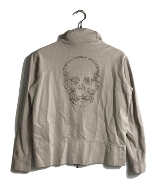 lucien pellat-finet（ルシアン・ペラフィネ）lucien pellat-finet (ルシアン・ペラフィネ) バックスカルジップパーカー ベージュ サイズ:Sの古着・服飾アイテム