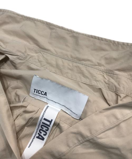 ticca（ティッカ）TICCA (ティッカ) コットンレースパフスリーブシャツ ベージュ サイズ:FREEの古着・服飾アイテム