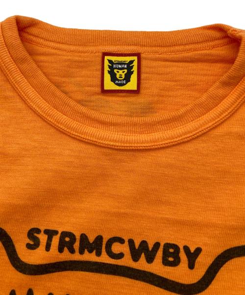 HUMAN MADE（ヒューマンメイド）HUMAN MADE (ヒューマンメイド) STRMCWBY COLOR TEE オレンジ サイズ:Mの古着・服飾アイテム