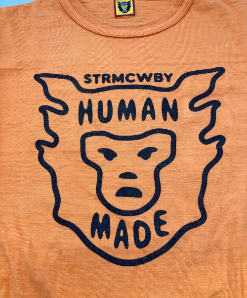 HUMAN MADE（ヒューマンメイド）HUMAN MADE (ヒューマンメイド) STRMCWBY COLOR TEE オレンジ サイズ:Mの古着・服飾アイテム