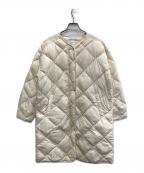 URBAN RESEARCH DOORSアーバンリサーチドアーズ）の古着「ライトダウンキルトコート」｜アイボリー