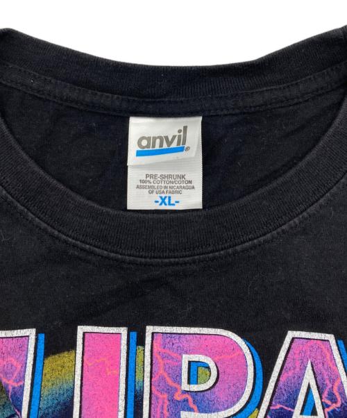 anvil（アンヴィル）anvil (アンヴィル) ラップTシャツ ブラック サイズ:XLの古着・服飾アイテム