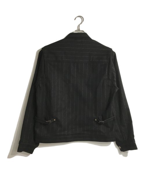 Wrangler（ラングラー）Wrangler (ラングラー) TOMORROW LAND (トゥモローランド) FOX BROTHERS (フォックスブラザーズ) 別注 111MJ ウールフランネル ブルゾン ブラック サイズ:40の古着・服飾アイテム