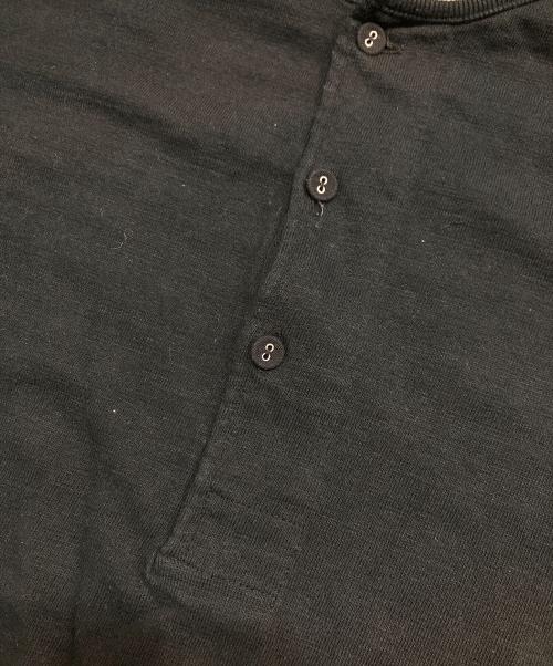 NIGEL CABOURN（ナイジェルケーボン）NIGEL CABOURN (ナイジェルケーボン) CC22 HENLEY NECK SHIRT ブラック サイズ:48の古着・服飾アイテム