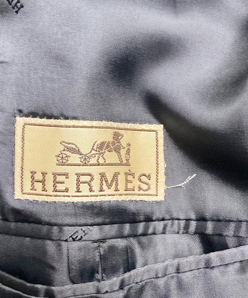 HERMES（エルメス）HERMES (エルメス) カシミヤ混チェスターコート ネイビー サイズ:52の古着・服飾アイテム