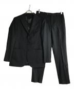 BEAMS HEARTビームスハート）の古着「REDA シャドーストライプ 3ボタン 3ピーススーツ」｜ブラック