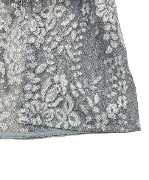 Kaene（カエン）Kaene (カエン) 配色レースエプロンワンピース ブルー サイズ:34の古着・服飾アイテム