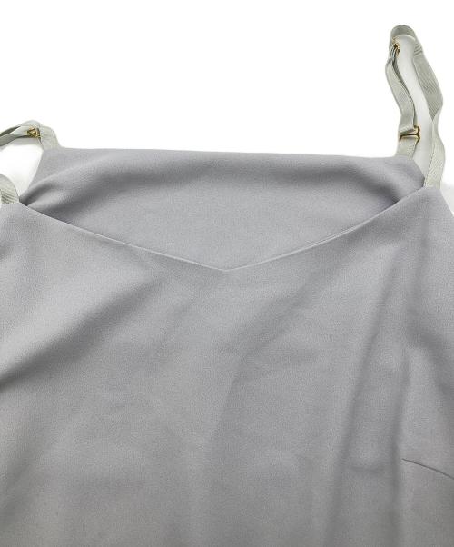 Kaene（カエン）Kaene (カエン) 配色レースエプロンワンピース ブルー サイズ:34の古着・服飾アイテム