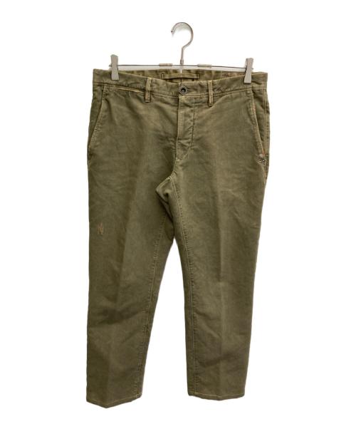 INCOTEX（インコテックス）INCOTEX (インコテックス) ヴィンテージ加工ワークパンツ オリーブ サイズ:81cm (W32)の古着・服飾アイテム