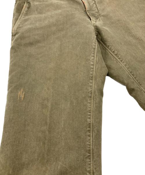 INCOTEX（インコテックス）INCOTEX (インコテックス) ヴィンテージ加工ワークパンツ オリーブ サイズ:81cm (W32)の古着・服飾アイテム