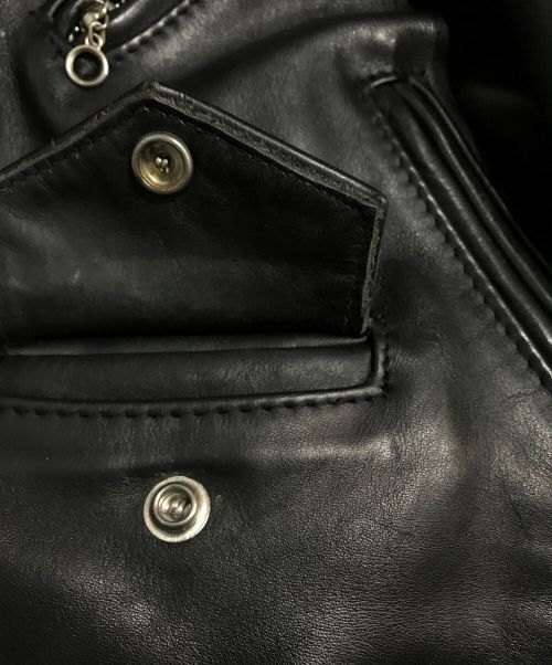 Schott（ショット）Schott (ショット) 618 ダブルライダース ブラック ブラック サイズ:Lの古着・服飾アイテム