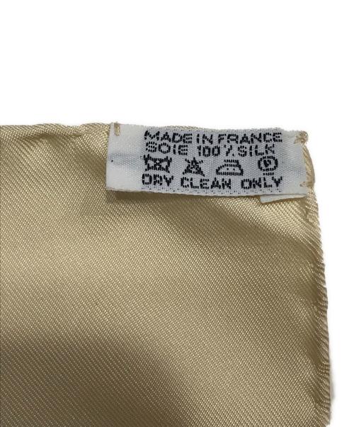 HERMES（エルメス）HERMES (エルメス) 黄金の拍車 カレ90 オレンジ×ベージュ サイズ:90の古着・服飾アイテム