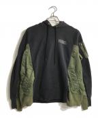 NIKE×sacaiナイキ×サカイ）の古着「NRG HOODY」｜カーキ×ネイビー