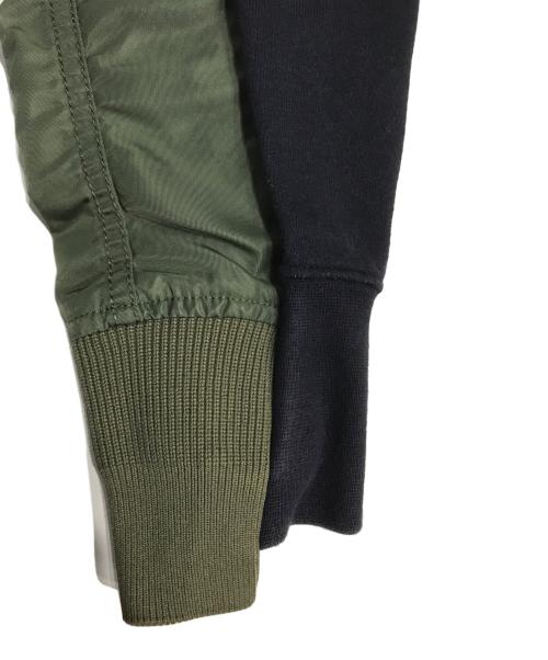 NIKE（ナイキ）NIKE (ナイキ) sacai (サカイ) NRG HOODY カーキ×ネイビー サイズ:Mの古着・服飾アイテム