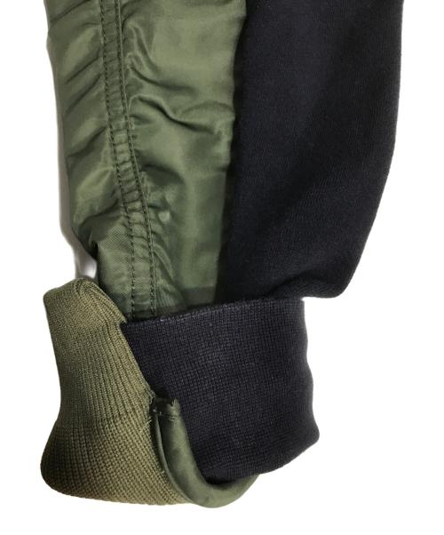 NIKE（ナイキ）NIKE (ナイキ) sacai (サカイ) NRG HOODY カーキ×ネイビー サイズ:Mの古着・服飾アイテム