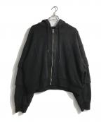 HAREハレ）の古着「UNDERGROUNDMODEジップパーカー」｜ブラック