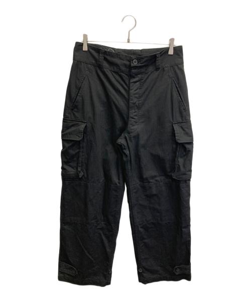 HOUSTON（ヒューストン）HOUSTON (ヒューストン) ARMEE ミリタリーカーゴパンツ ブラック サイズ:Mの古着・服飾アイテム