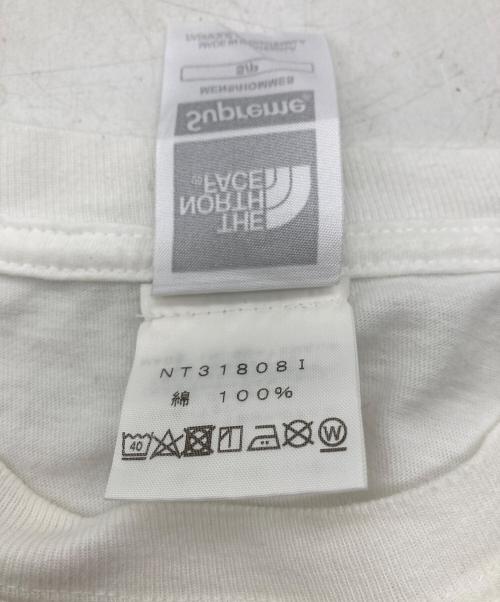 SUPREME（シュプリーム）Supreme (シュプリーム) THE NORTH FACE (ザ ノース フェイス) Metallic Logo Tee/プリントTシャツ ホワイト サイズ:Sの古着・服飾アイテム