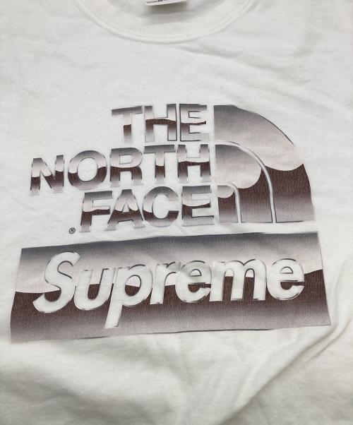 SUPREME（シュプリーム）Supreme (シュプリーム) THE NORTH FACE (ザ ノース フェイス) Metallic Logo Tee/プリントTシャツ ホワイト サイズ:Sの古着・服飾アイテム