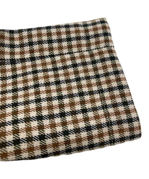 BROOKS BROTHERS（ブルックスブラザーズ）BROOKS BROTHERS (ブルックスブラザーズ) 千鳥柄ステンカラーコート ブラック×ベージュ サイズ:2の古着・服飾アイテム