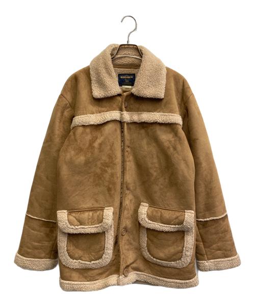 WOOLRICH（ウールリッチ）WOOLRICH (ウールリッチ) フェイクムートンコート ブラウン サイズ:Mの古着・服飾アイテム
