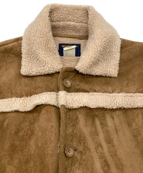 WOOLRICH（ウールリッチ）WOOLRICH (ウールリッチ) フェイクムートンコート ブラウン サイズ:Mの古着・服飾アイテム