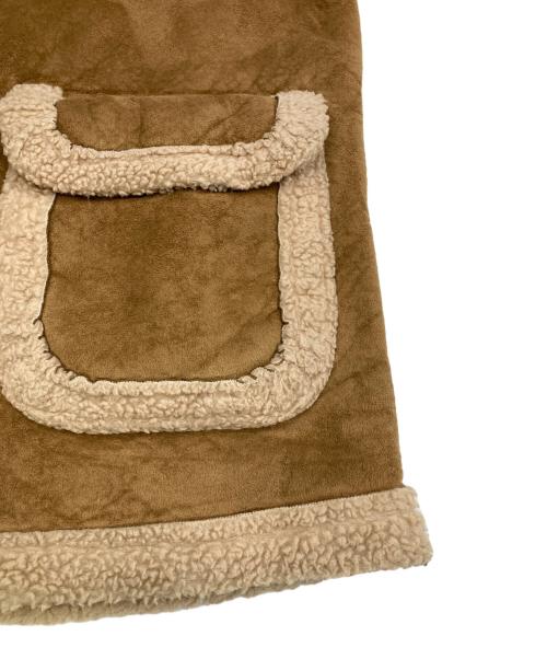 WOOLRICH（ウールリッチ）WOOLRICH (ウールリッチ) フェイクムートンコート ブラウン サイズ:Mの古着・服飾アイテム