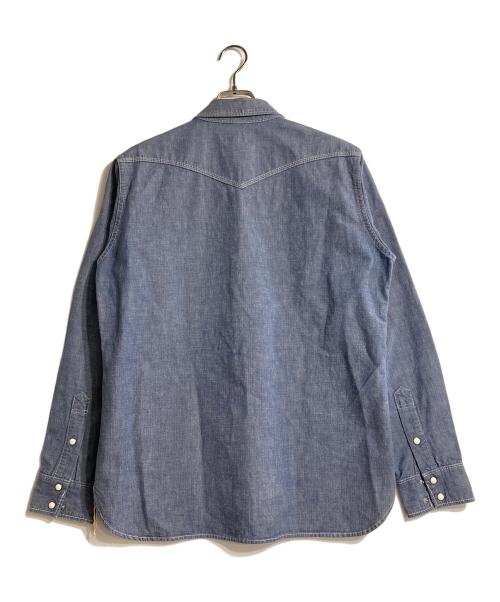 IRON HEART（アイアンハート）IRON HEART (アイアンハート) デニムウエスタンシャツ ブルー サイズ:Lの古着・服飾アイテム