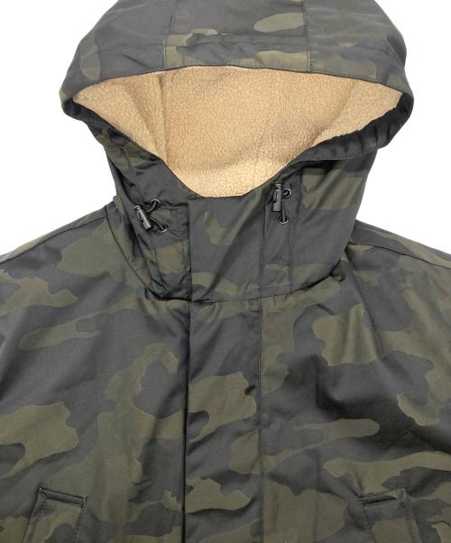 MK MICHAEL KORS（マイケルコース）MK MICHAEL KORS (マイケルコース) 裏ボアカモ柄ナイロンコート カーキ サイズ:Mの古着・服飾アイテム