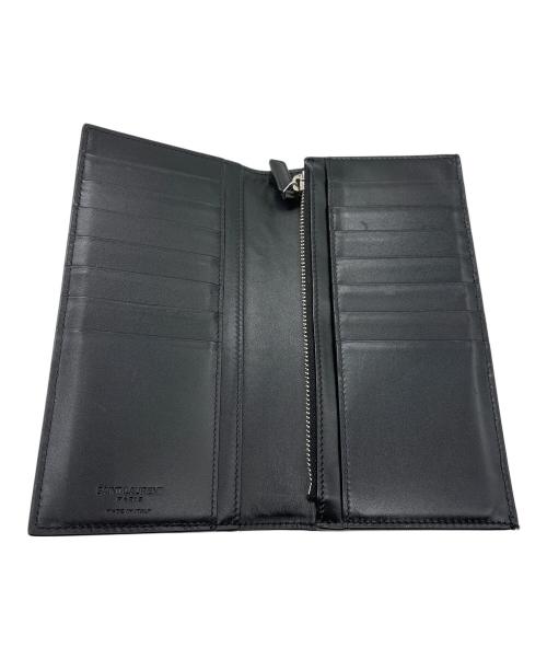 Saint Laurent Paris（サンローランパリ）Saint Laurent Paris (サンローランパリ) コンチネンタルロングウォレット/長財布 ブラックの古着・服飾アイテム