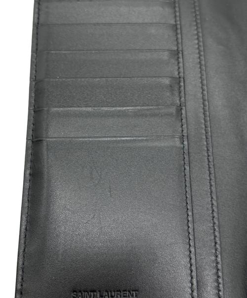Saint Laurent Paris（サンローランパリ）Saint Laurent Paris (サンローランパリ) コンチネンタルロングウォレット/長財布 ブラックの古着・服飾アイテム