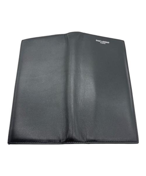 Saint Laurent Paris（サンローランパリ）Saint Laurent Paris (サンローランパリ) コンチネンタルロングウォレット/長財布 ブラックの古着・服飾アイテム
