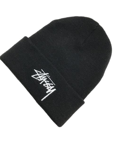 NIKE（ナイキ）NIKE (ナイキ) stussy (ステューシー) Cuff Beanie/カフビーニー/ニット帽 ブラックの古着・服飾アイテム