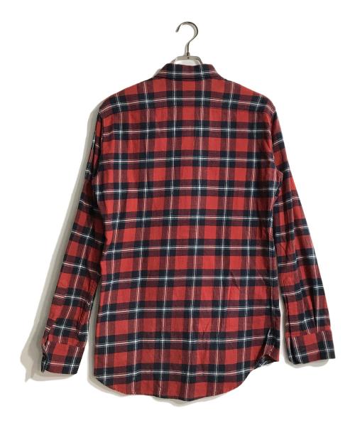DSQUARED2（ディースクエアード）DSQUARED2 (ディースクエアード) ネルシャツ レッド×ネイビー サイズ:44の古着・服飾アイテム