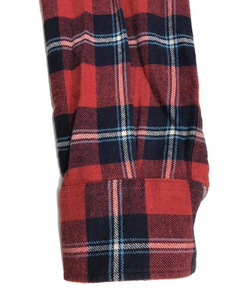 DSQUARED2（ディースクエアード）DSQUARED2 (ディースクエアード) ネルシャツ レッド×ネイビー サイズ:44の古着・服飾アイテム